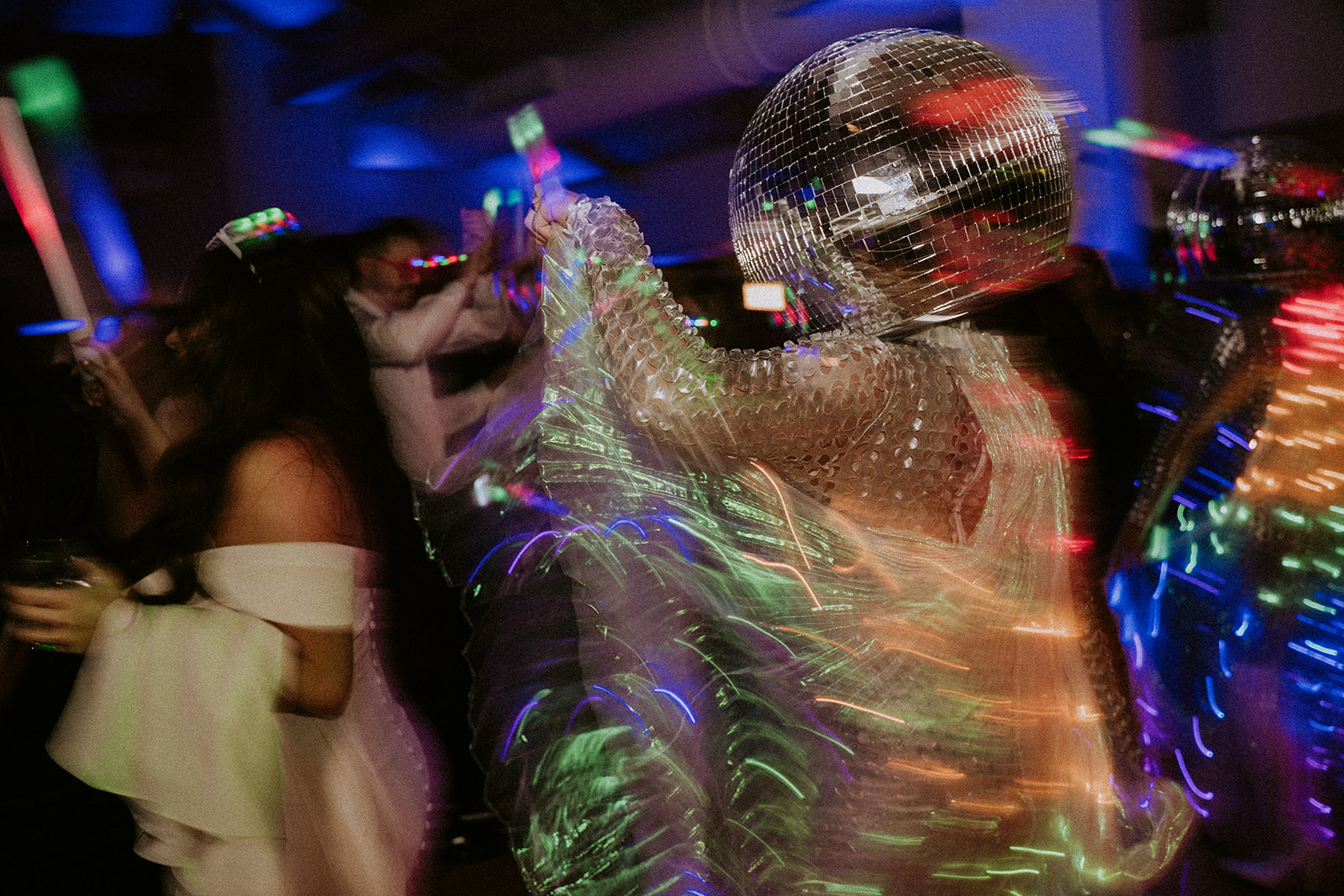 Guests on the dance floor at the South Florida wedding