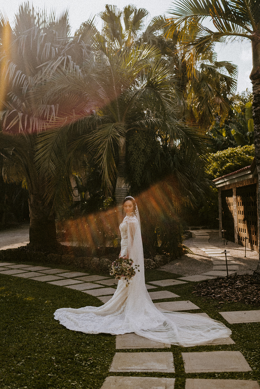 Bride poses at her Cooper Estate wedding