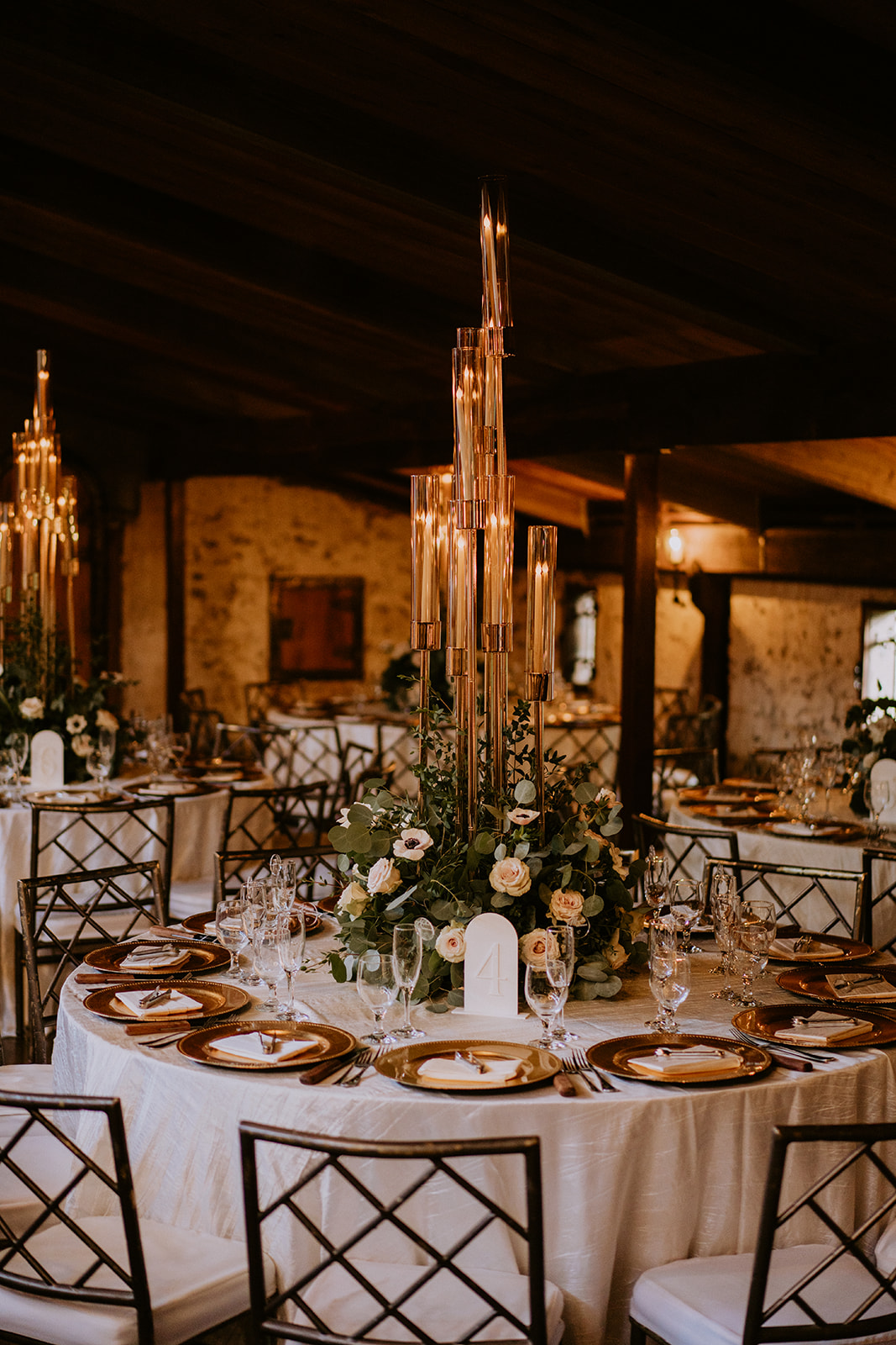 Wedding decor at the Cooper Estate wedding reception