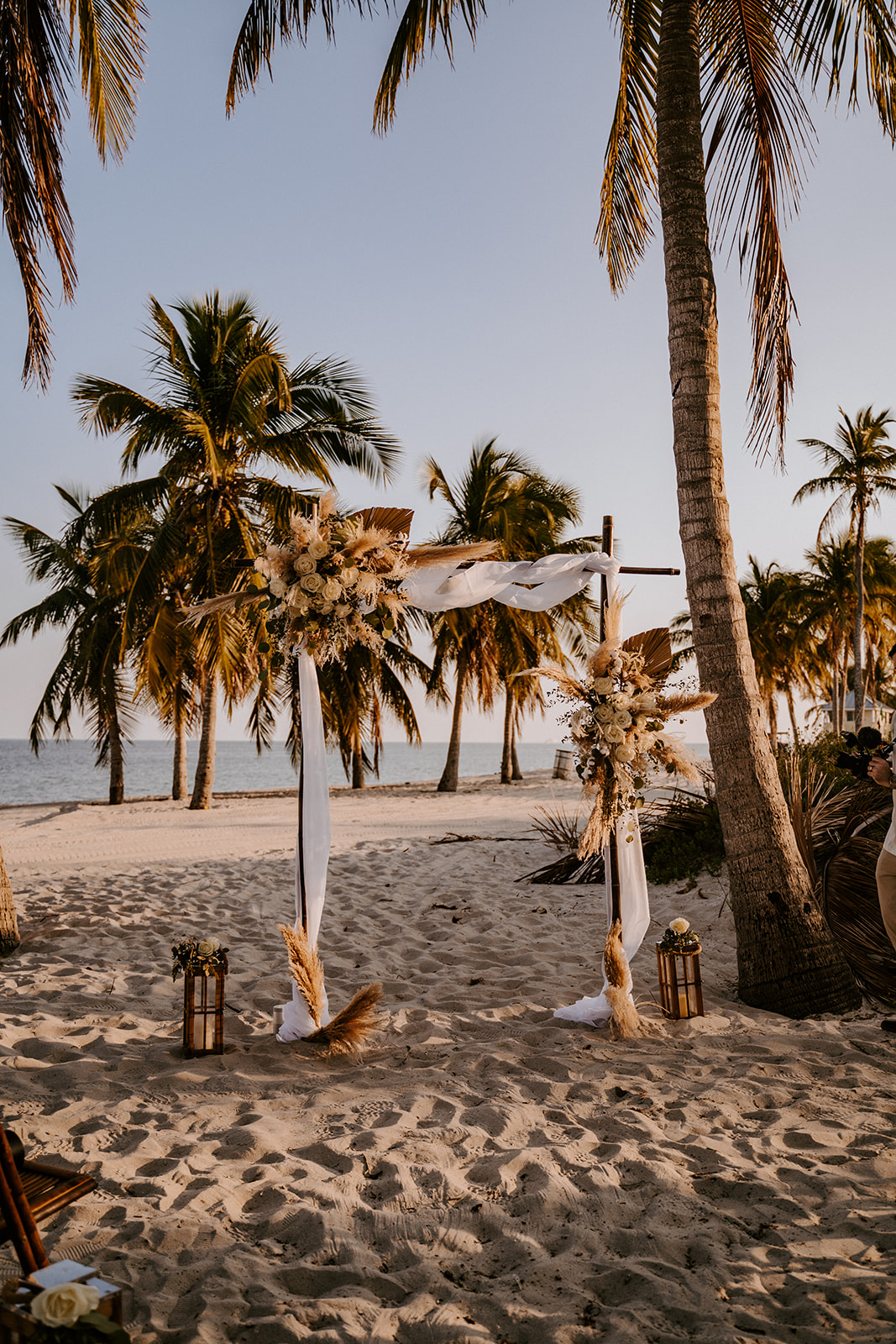 Wedding ceremony arch at the Miami Beach wedding