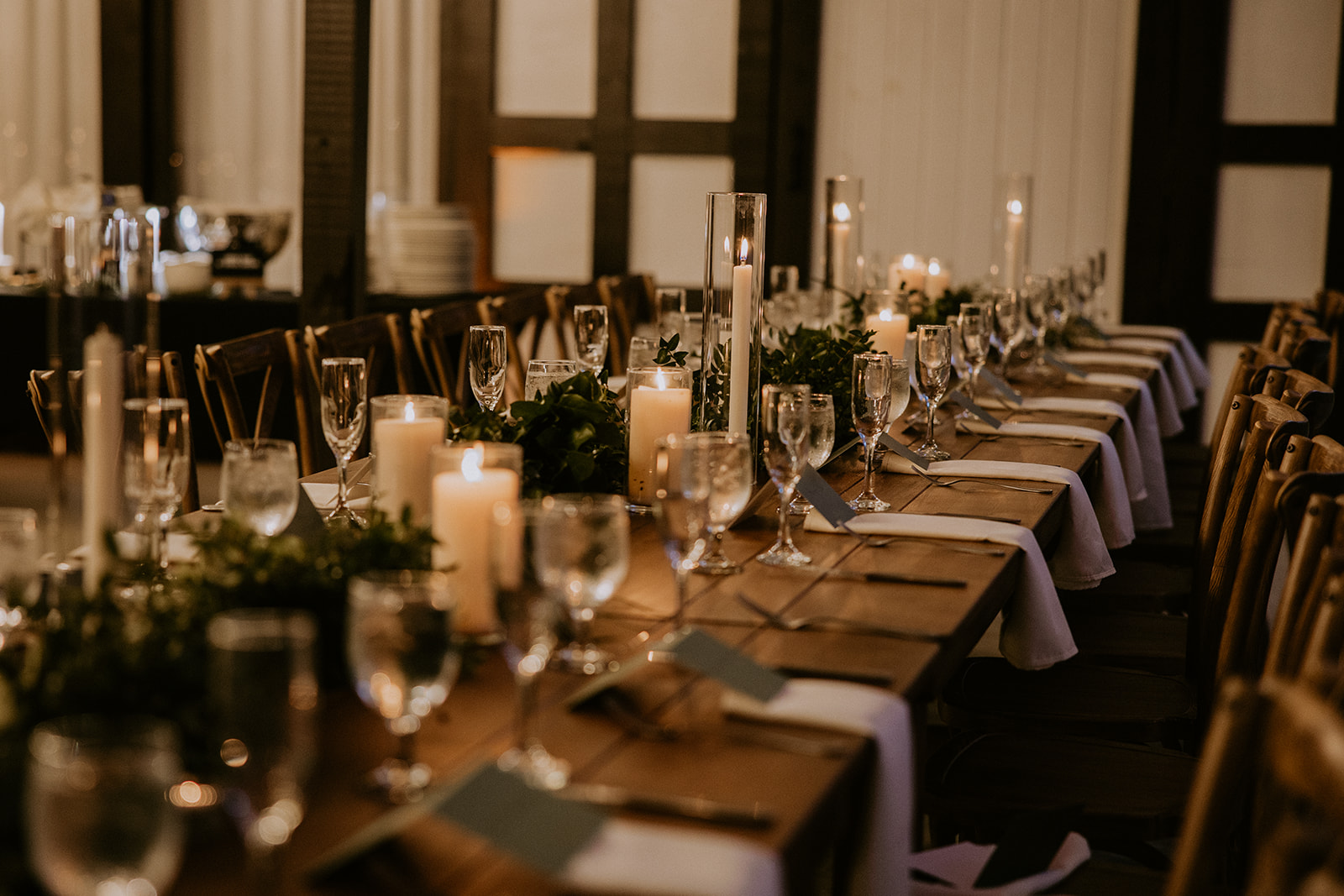 Reception at the Gardens of Weber Manor wedding