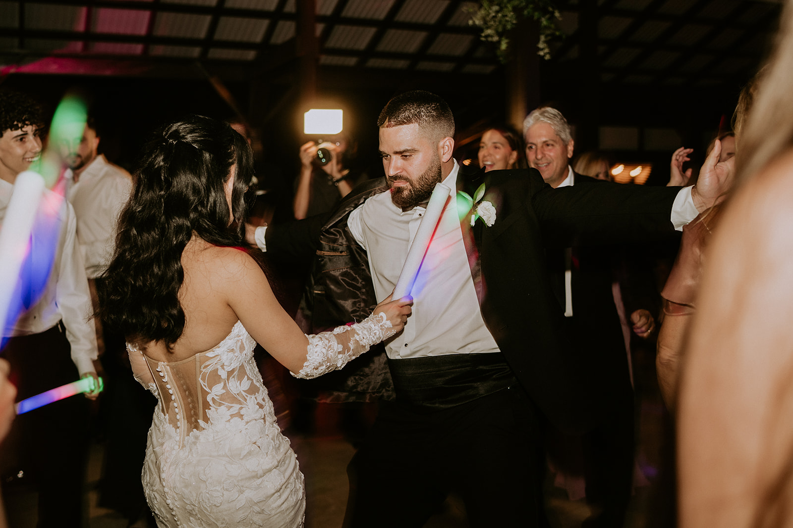 Couple dances at their Gardens of Weber Manor wedding
